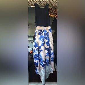 Elegant Blue Floral Dress by Marina